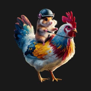 Hamster Riding a Chicken T-Shirt