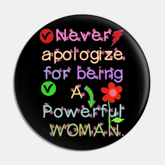 Powerful Woman Pin by SaBa Store