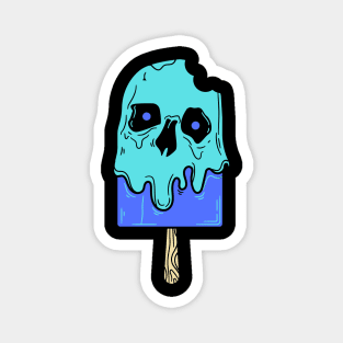 Popsicle Skull Skeleton Beach Party Magnet