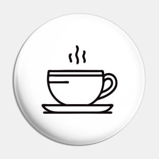 Sip and Unwind: Minimalist Tea Cup Pin