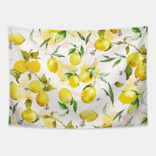 Watercolor lemons 2 Tapestry