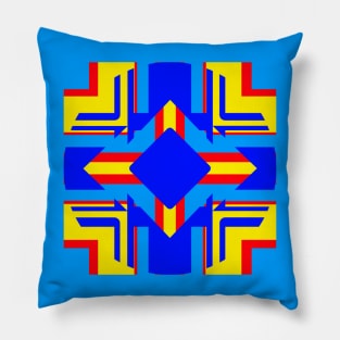 Superman colored pattern Pillow