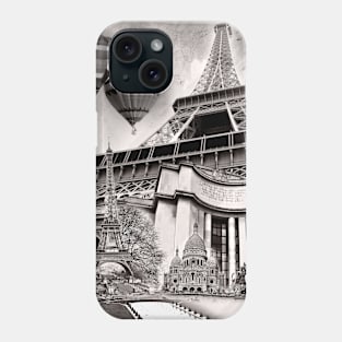 In Remembrance of Paris Collage Phone Case