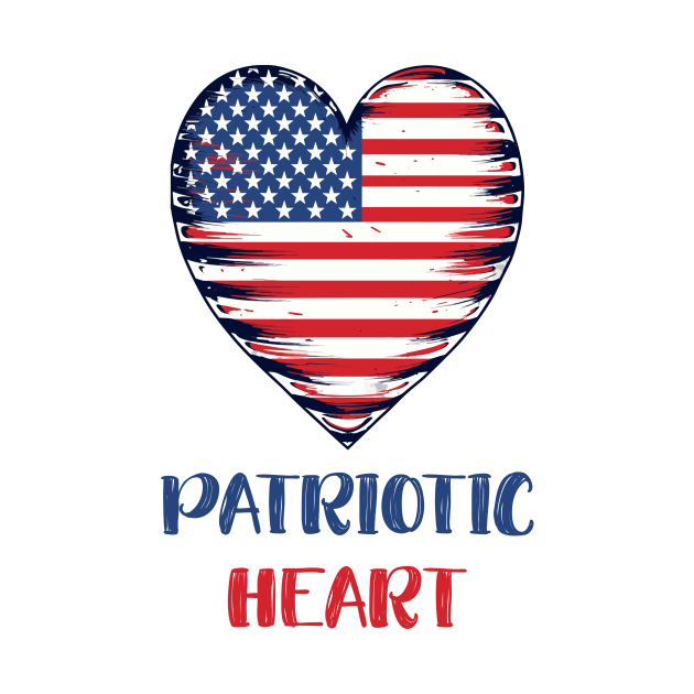 Patriotic Heart | Embrace the Spirit of the 4th of July by Indigo Lake