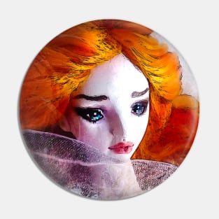 Fire angel fairy Pin