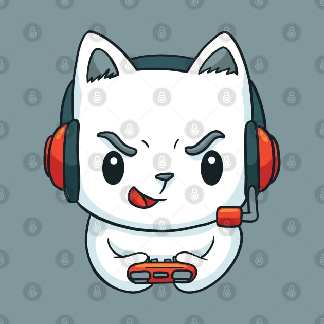 Gamer Cat | Gaming Kitten by LR_Collections