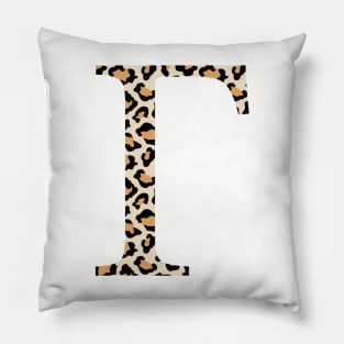 Gamma Cheetah Greek Letter Pillow