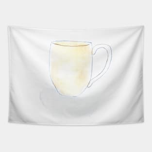 cup, dishes, watercolor, art, illustration, drink, food, tea, coffee, restaurant Tapestry