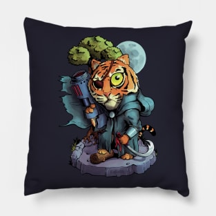 Little Tiger Warrior Pillow