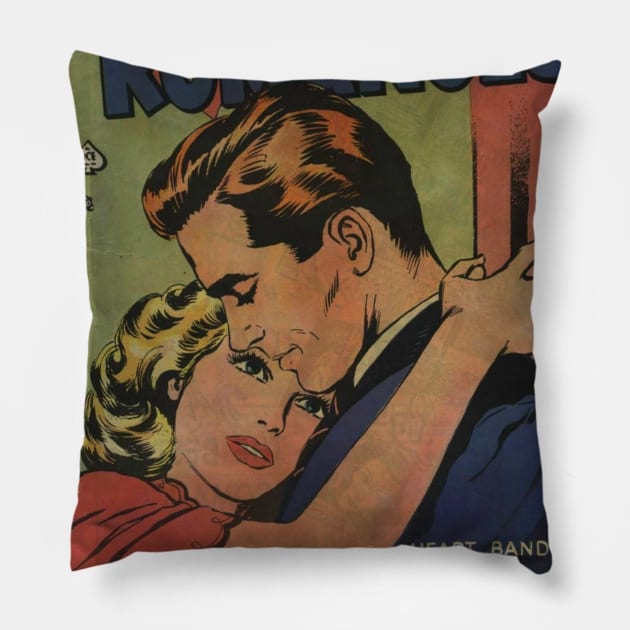 All Romances Classic Comic Book Cover Pillow by Slightly Unhinged