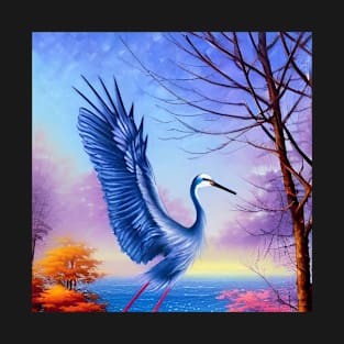 Blue Heron - Crane T-Shirt