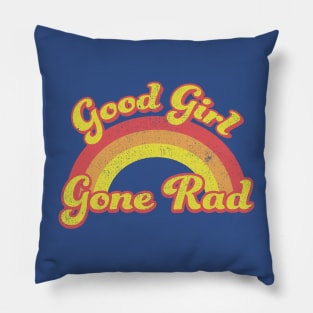 Good Girls Gone Vintage Woman's Rad Retro 70s Pillow