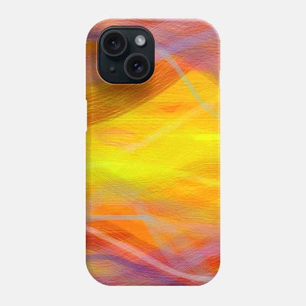 ORANGE AND YELLOW BRUSHES Phone Case by SikiuFactory