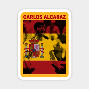 Alcaraz Engraved Spain Flag Magnet