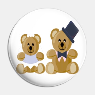 Bears wedding Pin