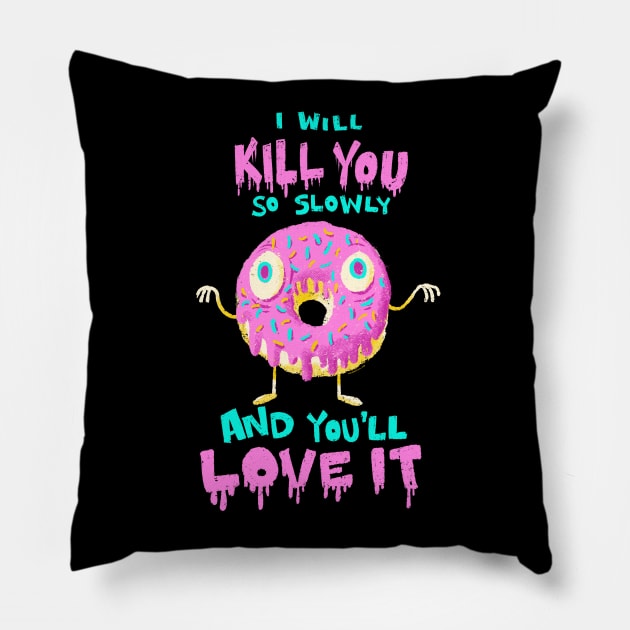 Killer Donut Pillow by natebear