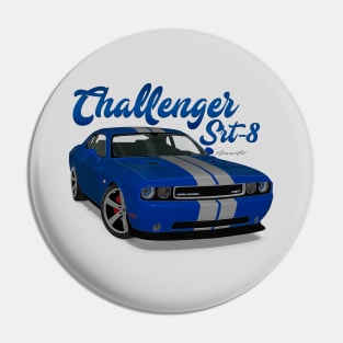 Challenger Srt-8 Blue Stripe Front Pin