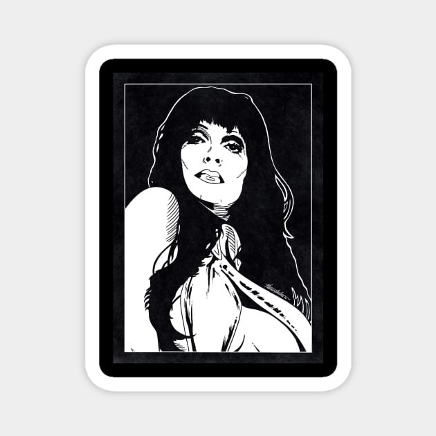 VAMPIRELLA (Black and White) Magnet by Famous Weirdos