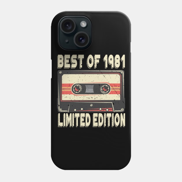 Best of 1981 40 years old 40th Birthday Gift Phone Case by aneisha