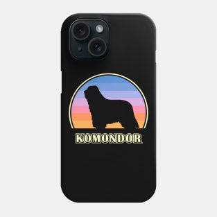 Komondor Vintage Sunset Dog Phone Case