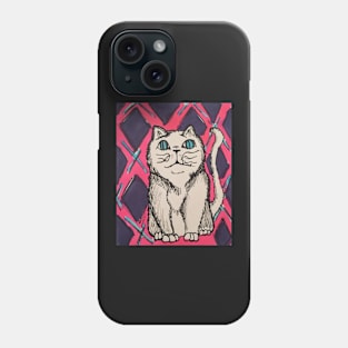 Geometric Cat #2 Phone Case