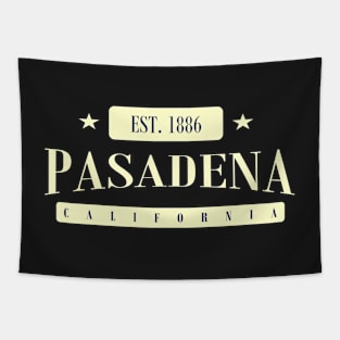 Pasadena Established 1886 (Navy Creme) Tapestry