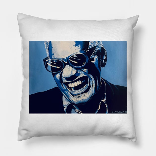 Ray Charles Pillow by BryanWhipple
