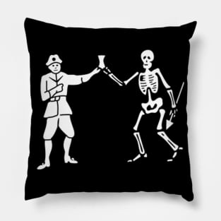 Flag of Black Bart Roberts Pillow