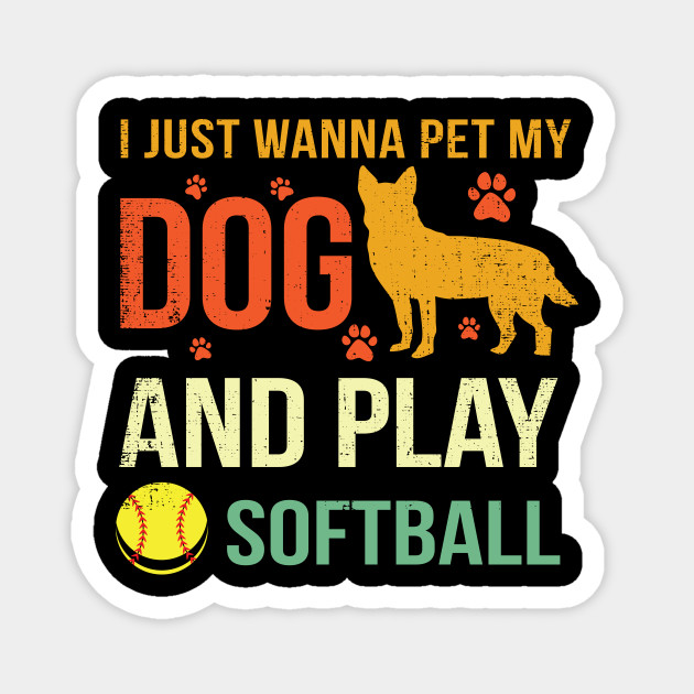 Cute Baseball Player Shirt Softball Lover Gift Dog Lover Gift Idea Cute Baseball Fan Gifts Dog Owner Shirt Baseball Coach Gift Cute Baseball Gifts Magnet Teepublic