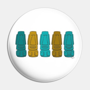 Happy Reader Easter Island Heads! Pin