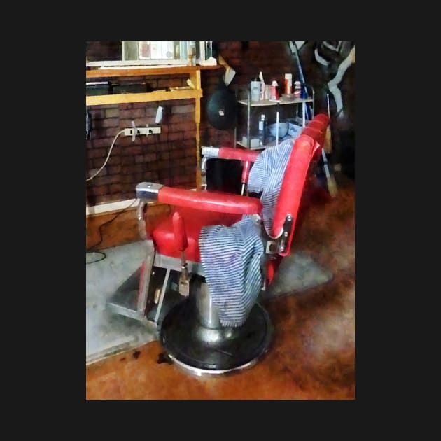 Barbers - Red Barber Chair by SusanSavad