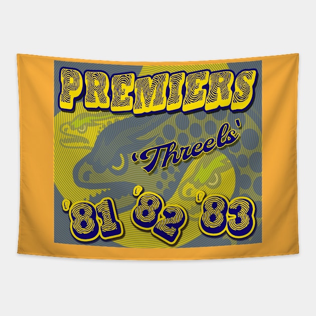 Parramatta Eels - 3x PREMIERS 81, 82, 83 - THREELS! Tapestry by OG Ballers