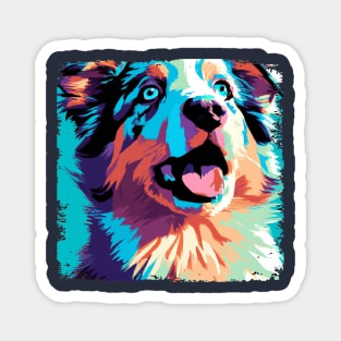 Miniature American Shepherd Pop Art - Dog Lover Gifts Magnet