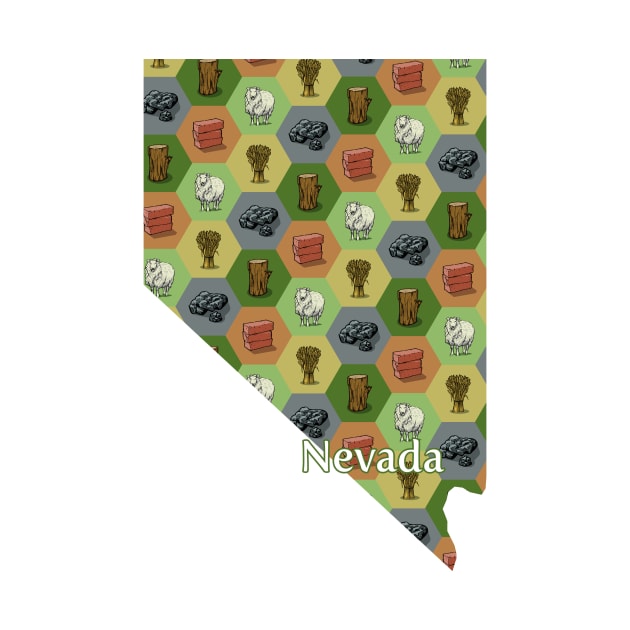 Nevada State Map Board Games by adamkenney