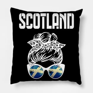 Scotland Football Messy Bun Pillow