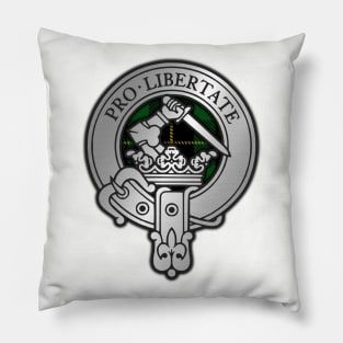 Clan Wallace Crest & Hunting Tartan Pillow