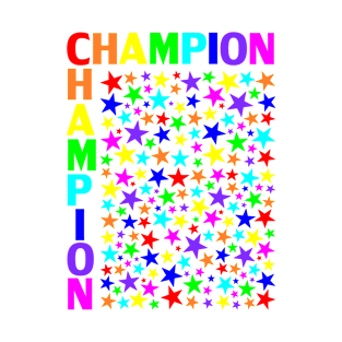 CHAMPION rainbow Stars T-Shirt