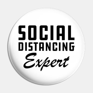 Social Distancing Expert Pin