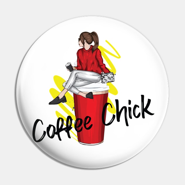 Coffee Chick Pin by FSU Originals 