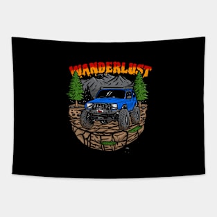 Wanderlust Jeep Holiday - Blue Tapestry