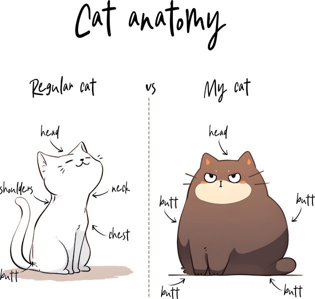 Cat Anatomy Kids T-Shirt by KayBee Gift Shop