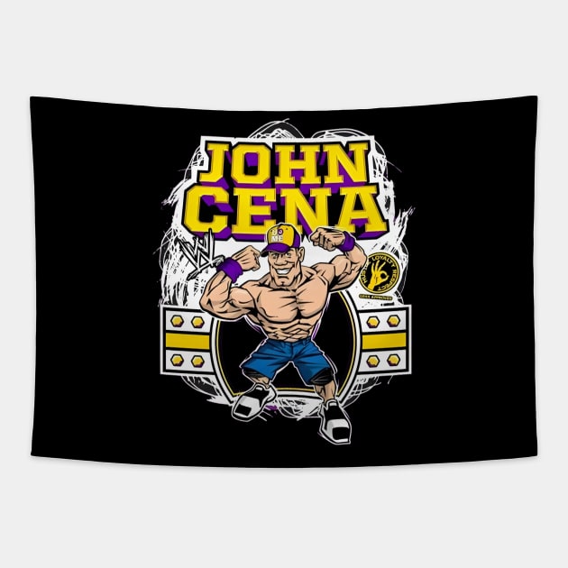 John Cena-Never Give Up -WWE Tapestry by earngave