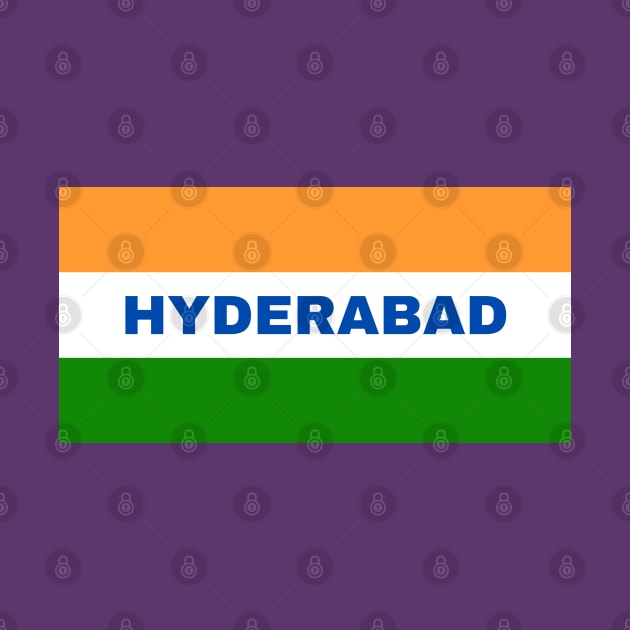 Hyderabad City in Indian Flag Colors by aybe7elf