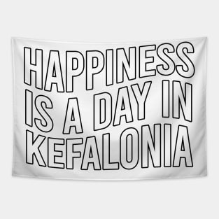 Happiness is a day in Kefalonia Tapestry