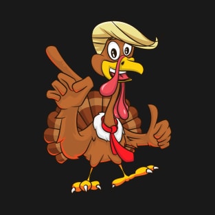 Make Thanksgiving Great Again Funny Trump Turkey T-Shirt