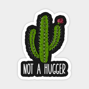 Not a Hugger Funny Cactus Introvert Magnet