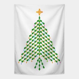 Elegant crystal Christmas Tree design Tapestry