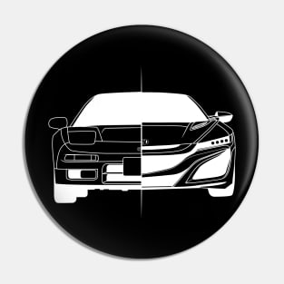 NSX White Outline Pin