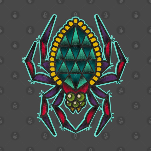 Halloween gem jewel spider by SlinkSkull