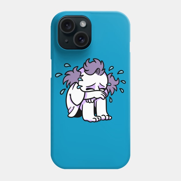 Sad Purple Weirdo Phone Case by Get A Klu Comics